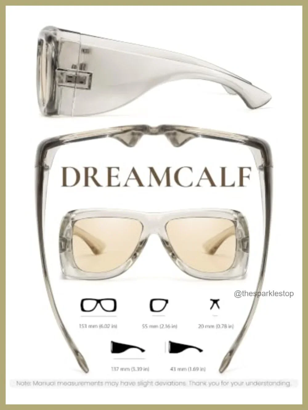 Oversized Wraparound Rectangle Sunglasses UV400 Polarized Unisex